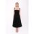 Alexa Black Lace Sequin Puffball Dress
