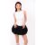 Robyn Monochrome Scoop Back Puffball Ultra Mini Dress
