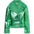 Otto Metallic Green Biker Jacket