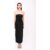 Uma Black Fringe Sequin Maxi Dress