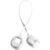 Silver Heart Pendant Bag Decoration