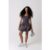 Alexa Charcoal Puffball Ultra Mini Dress
