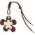 Brown Flower Bud Pendant Bag Decoration