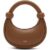 Kyoto Brown Leather Crossbody Crescent Bag