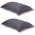 Pair of Dark Slate Oxford Organic Cotton Sateen Weave Pillowcases