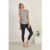 3/4 Length Slim Fit Organic Cotton Spandex Jersey Yoga Tights