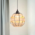 Woven Sphere Pendant Light for Cozy Natural Elegance