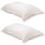 Pair of Natural Oxford Organic Cotton Sateen Weave Pillowcases