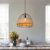 Handcrafted Rattan Pendant Light with Iron Frame for Home Décor
