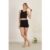Cut-Out Detail Longline Organic Cotton Spandex Jersey Bra