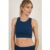 Cut-Out Detail Longline Organic Cotton Spandex Jersey Bra