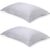 Pair of Light Grey Oxford Organic Cotton Sateen Weave Pillowcases