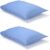Pair of Mid Blue Classic Organic Cotton Sateen Weave Pillowcases