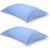 Pair of Mid Blue Oxford Organic Cotton Sateen Weave Pillowcases