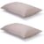 Pair of Warm Taupe Classic Organic Cotton Sateen Weave Pillowcases