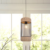 Iron Rattan Woven Pendant Light Cylindrical Shape Suitable for Kitchen Island & Bedroom