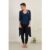 Relaxed Organic Cotton Jersey Waterfall Front long Shrug