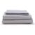 Light Grey Classic Organic Cotton Sateen Weave Bedding Set