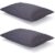 Pair of Dark Slate Classic Organic Cotton Sateen Weave Pillowcases