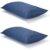Pair of Navy Classic Organic Cotton Sateen Weave Pillowcases