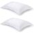Pair of White Oxford Organic Cotton Sateen Weave Pillowcases