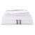White with Grey Twin Band Organic Cotton Sateen Weave Bedding Set