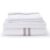 White with Taupe Twin Band Organic Cotton Sateen weave Bedding Set