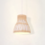 Modern Rattan Pendant Light Available in Grey, Pink, and White
