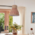 Modern Rattan Pendant Light Available in Grey, Pink, and White