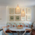 Natural Rattan and Bamboo Pendant Light with Iron Frame