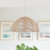 Handwoven Rattan Dome Pendant Light for a Warm & Cozy Glow