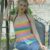 End Of The Rainbow Peplum Top