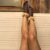 Caramel Carnations Fishnet Socks