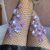 Purple Paisley Fishnet Stockings
