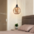 Rustic Dining Room Woven Rattan Paper Rope Iron Chandelier for Kitchen Aisle Reading Corner