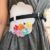 Scalloped Floral Cloud Belt