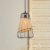 Rustic Dining Room Woven Rattan Paper Rope Iron Chandelier for Kitchen Aisle Reading Corner