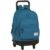 School Rucksack with Wheels Compact BlackFit8 Egeo Blue 33 X 45 X 22 cm