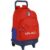 School Rucksack with Wheels Atlético Madrid Red Navy Blue (33 x 45 x 22 cm)
