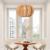 Scandinavian Round Rattan Pendant Light