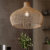 Handwoven Gourd Shaped Rattan Pendant Light