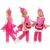 Costume for Children Baby Shark Pink 3 Pieces