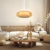 Lutta-Handcrafted Japanese-Style Natural Bamboo Finish Flat Rattan Ceiling & Pendant Light