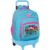 School Rucksack with Wheels LOL Surprise! Divas Blue 33 X 45 X 22 cm