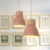 Modern Rattan Pendant Light Available in Grey, Pink, and White