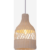 Sustainable Handwoven White Rattan Light Fixture