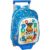 School Rucksack with Wheels The Paw Patrol Pups rule Blue 26 x 34 x 11 cm