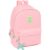 School Bag Munich +usb munich Pink 31 x 44 x 18 cm