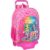 School Rucksack with Wheels Rainbow High Shine Multicolour 33 x 42 x 14 cm