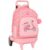 School Rucksack with Wheels Moos Passion Multicolour 33 x 45 x 22 cm